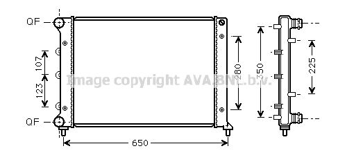 AVA QUALITY COOLING Радиатор, охлаждение двигателя AL2078